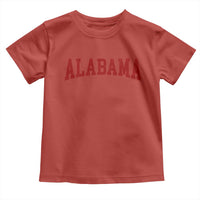 Alabama Fan Toddler T Shirt Red Bold Sport State Letters Game Day