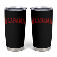 Alabama Fan Tumbler Cup Red Bold Sport State Letters Game Day