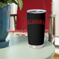 Alabama Fan Tumbler Cup Red Bold Sport State Letters Game Day