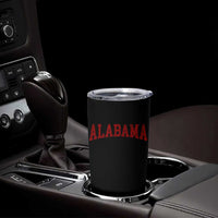 Alabama Fan Tumbler Cup Red Bold Sport State Letters Game Day