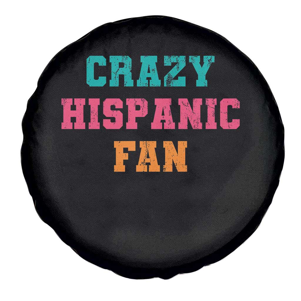 Crazy Hispanic Fan Spare Tire Cover Funny Latino Basketball Quote