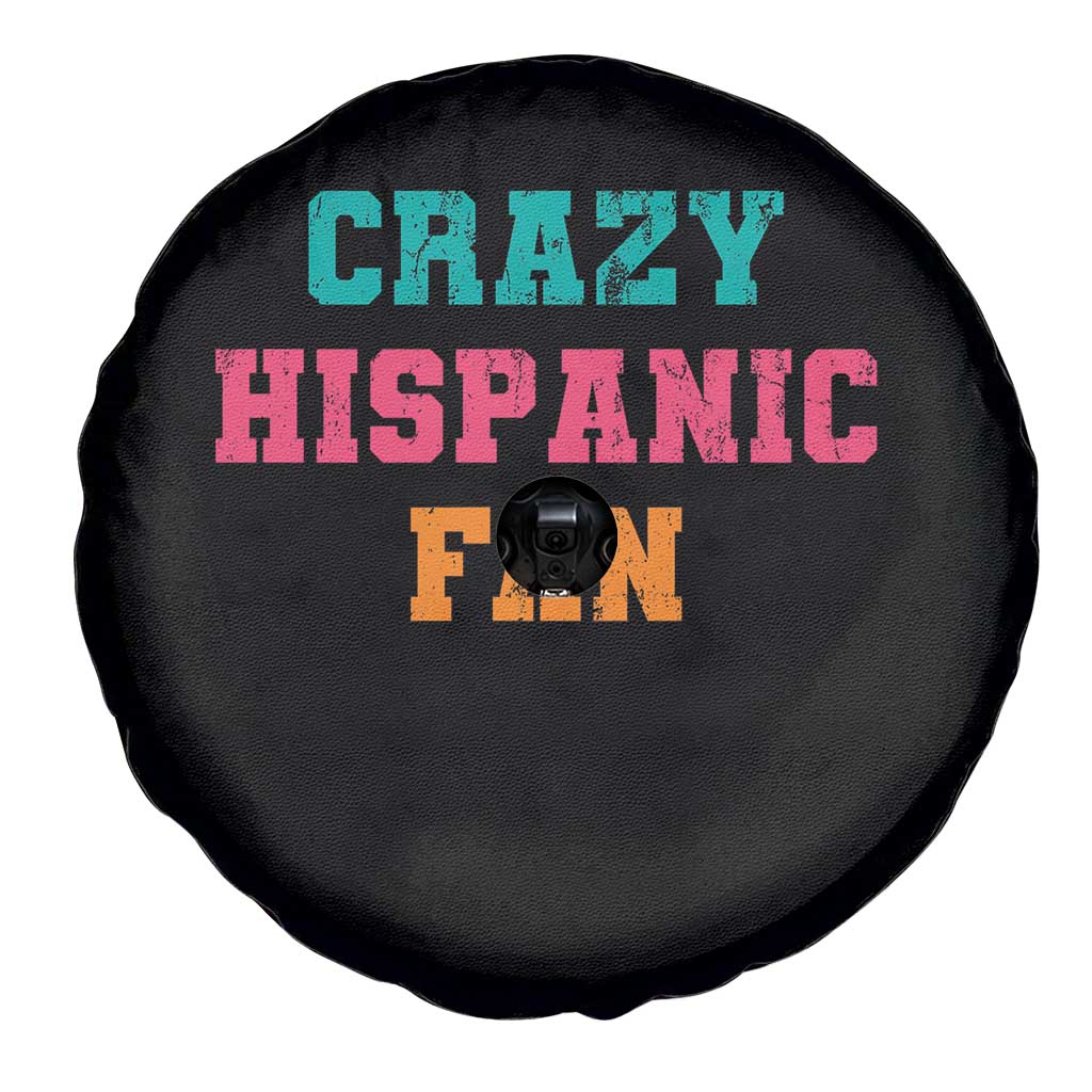Crazy Hispanic Fan Spare Tire Cover Funny Latino Basketball Quote