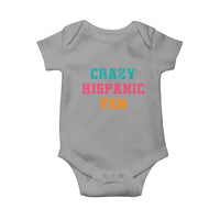 Crazy Hispanic Fan Baby Onesie Funny Latino Basketball Quote