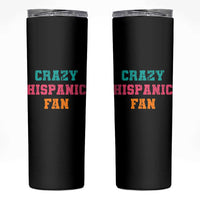 Crazy Hispanic Fan Skinny Tumbler Funny Latino Basketball Quote