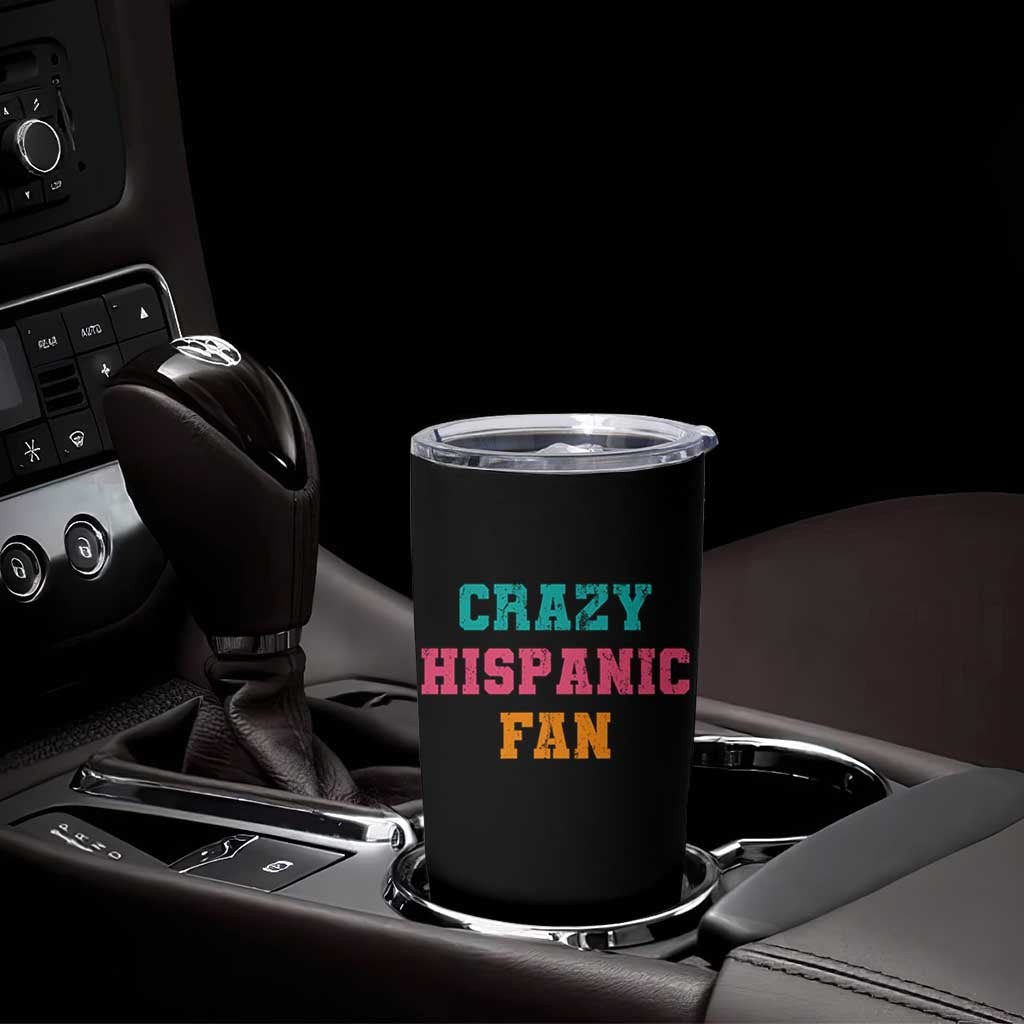 Crazy Hispanic Fan Tumbler Cup Funny Latino Basketball Quote