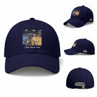 Basketball Raccoon I Live Here Now Baseball Cap Funny Trash Panda Drinking Iced Coffee Basketball Court