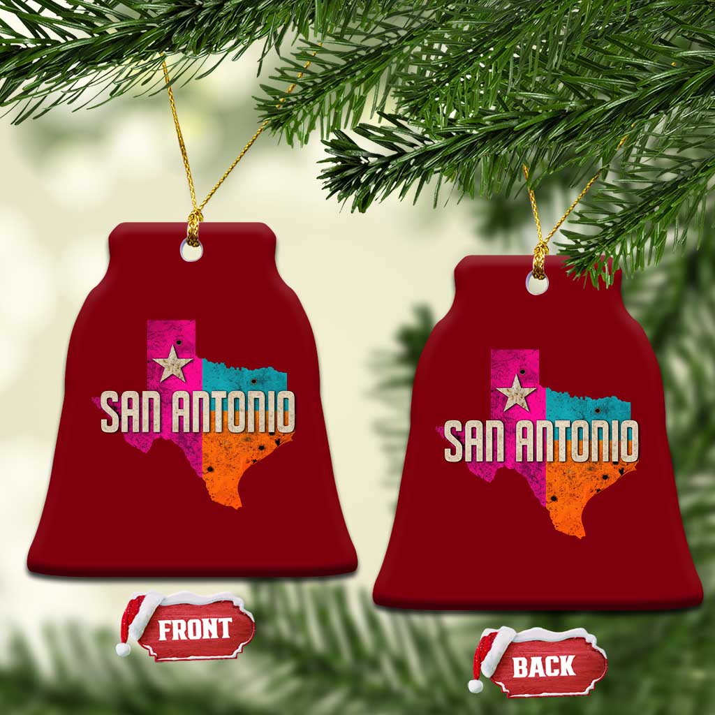 San Antonio Texas TX Fiesta Sports For Latino Fans Ceramic Ornament
