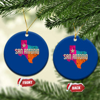 San Antonio Texas TX Fiesta Sports For Latino Fans Ceramic Ornament