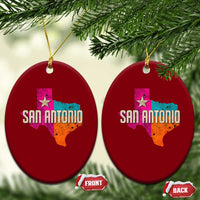 San Antonio Texas TX Fiesta Sports For Latino Fans Ceramic Ornament
