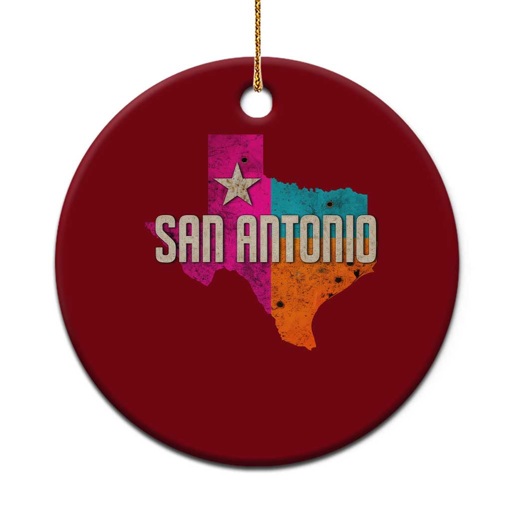 San Antonio Texas TX Fiesta Sports For Latino Fans Ceramic Ornament