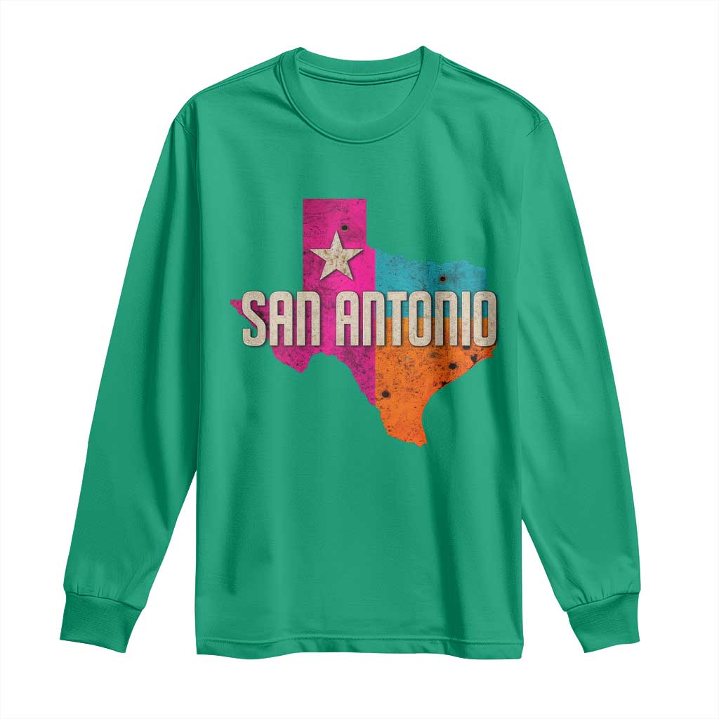 San Antonio Texas TX Fiesta Sports For Latino Fans Long Sleeve Shirt