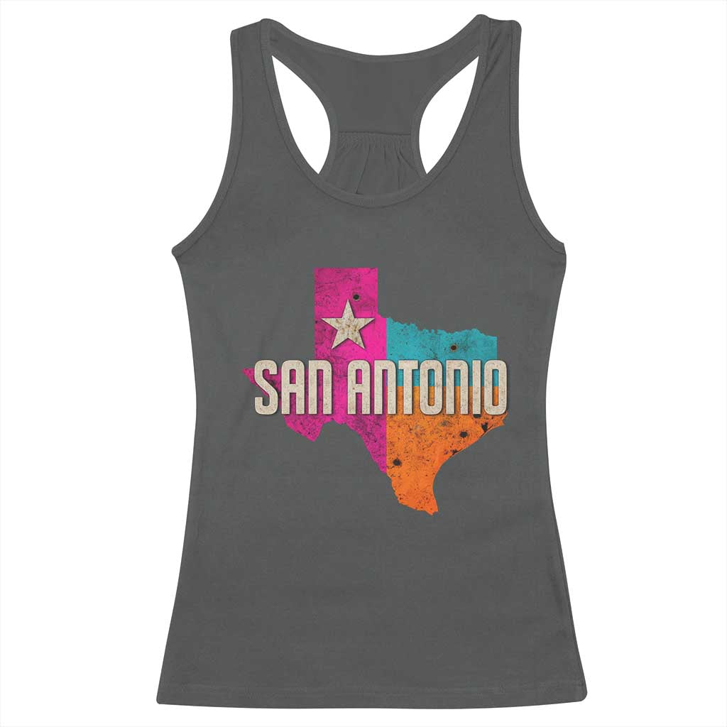 San Antonio Texas TX Fiesta Sports For Latino Fans Racerback Tank Top