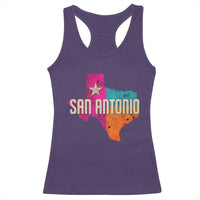 San Antonio Texas TX Fiesta Sports For Latino Fans Racerback Tank Top