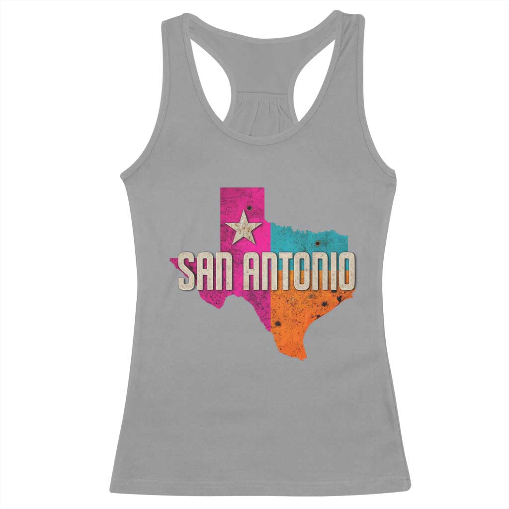 San Antonio Texas TX Fiesta Sports For Latino Fans Racerback Tank Top