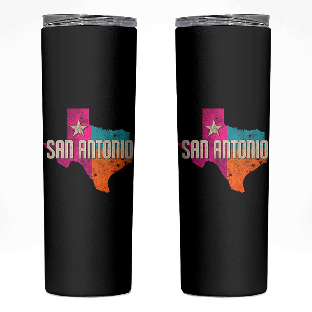 San Antonio Texas TX Fiesta Sports For Latino Fans Skinny Tumbler