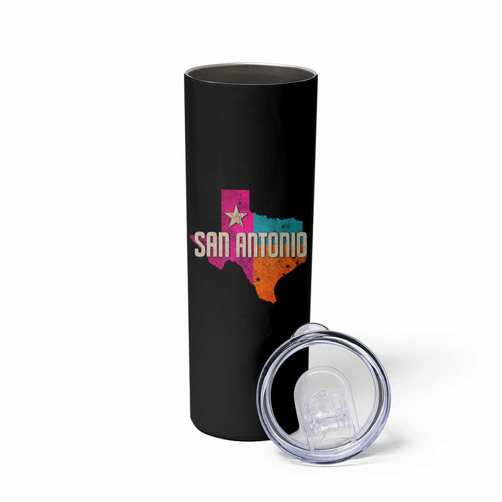San Antonio Texas TX Fiesta Sports For Latino Fans Skinny Tumbler