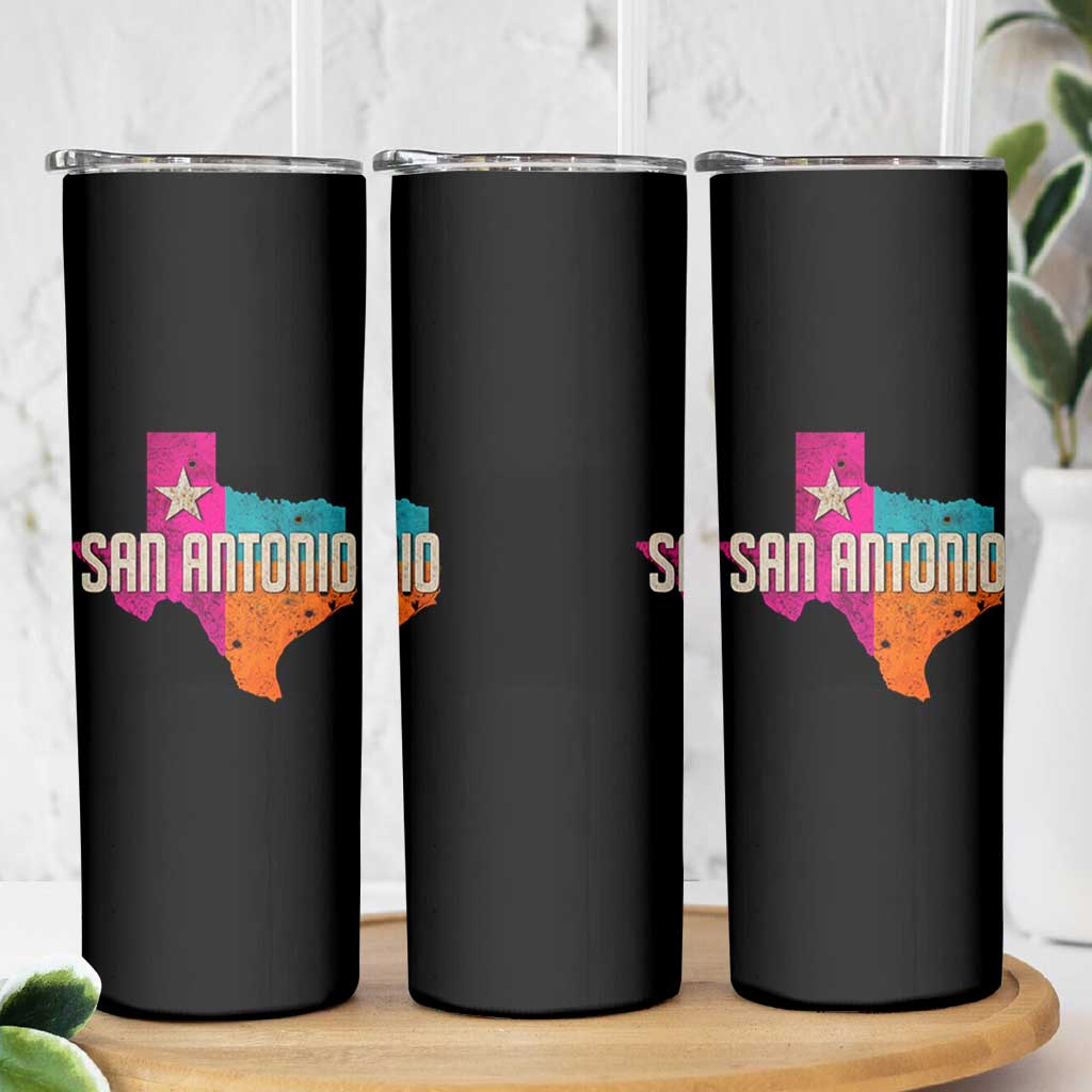 San Antonio Texas TX Fiesta Sports For Latino Fans Skinny Tumbler