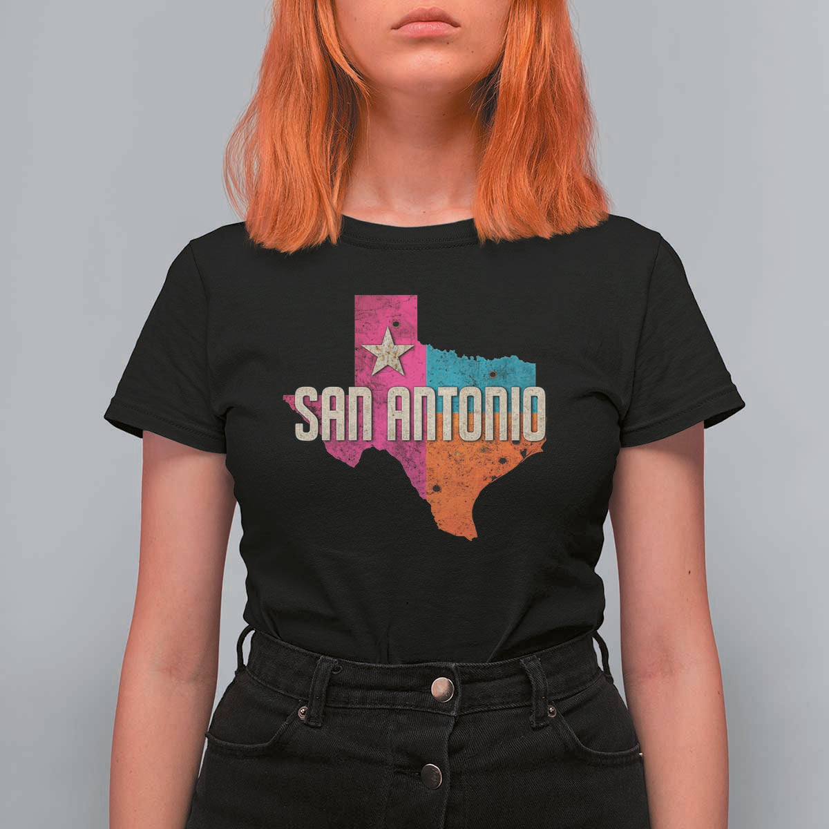 San Antonio Texas TX Fiesta Sports For Latino Fans T Shirt For Women