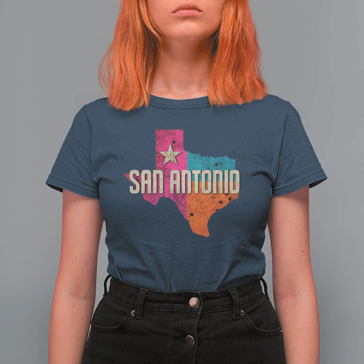 San Antonio Texas TX Fiesta Sports For Latino Fans T Shirt For Women