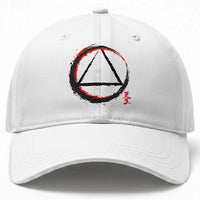 AA Sober Logo Symbol Serenity Recovery Baseball Cap Japanese Brushstroke Circle