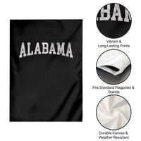 Alabama Fan Garden Flag Vintage Bold Sport State Letters AL Game Day