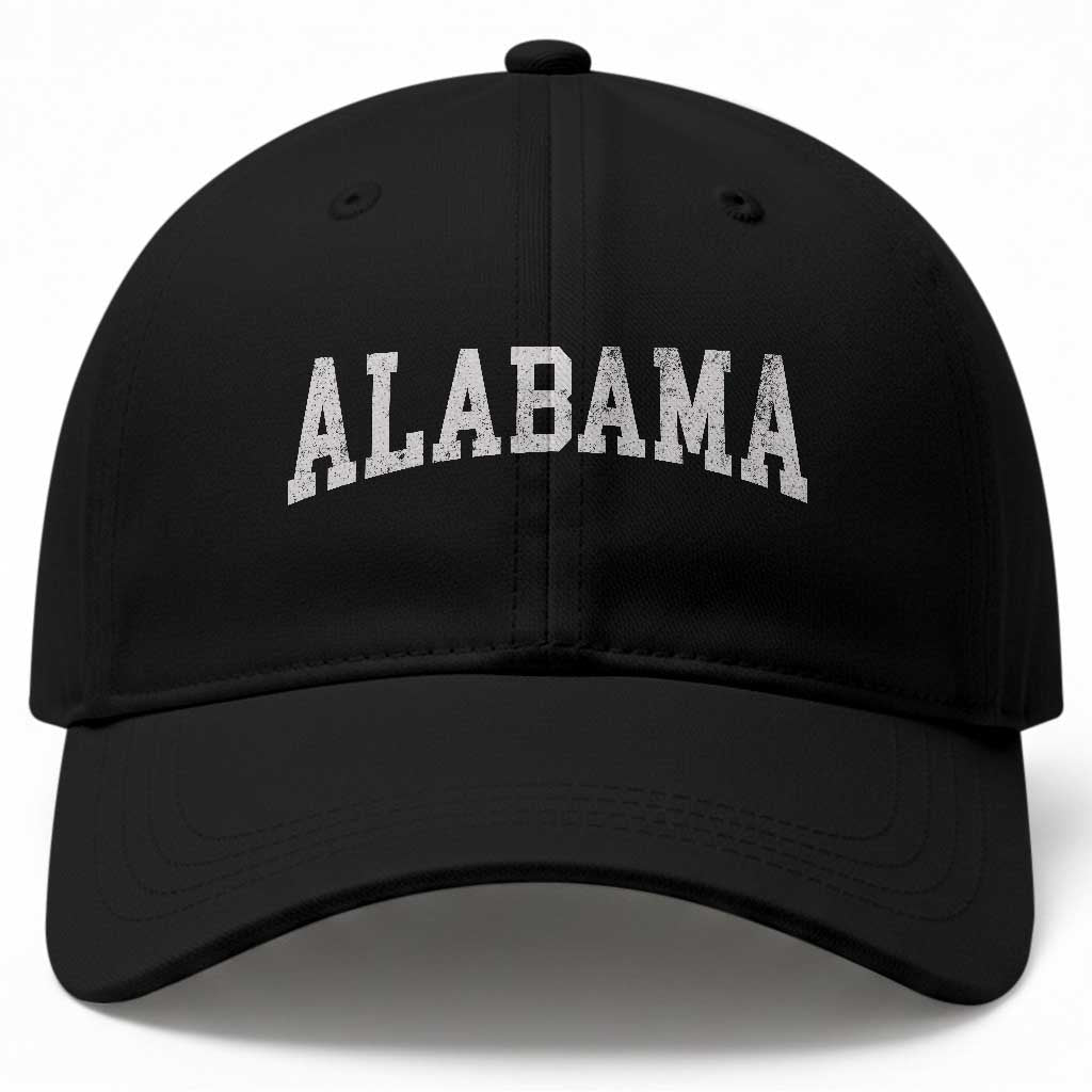 Alabama Fan Baseball Cap Vintage Bold Sport State Letters AL Game Day