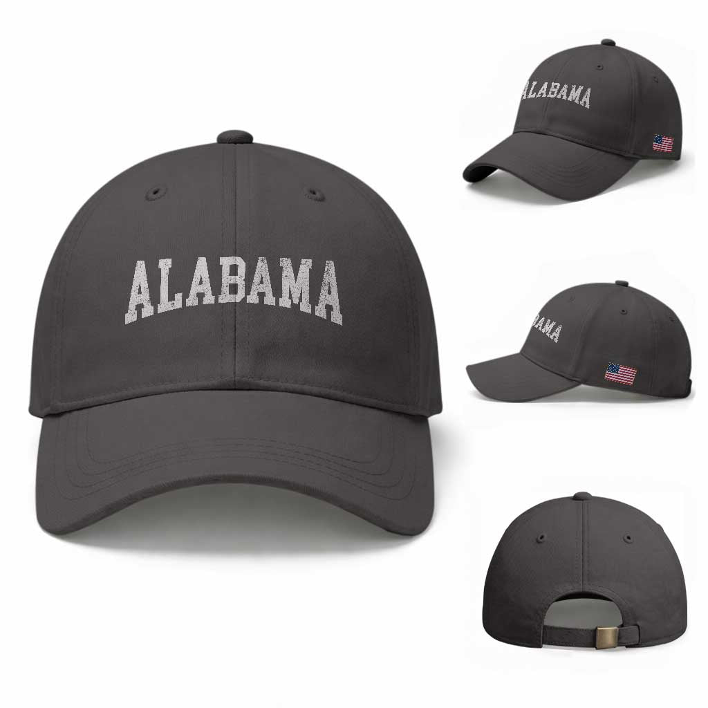 Alabama Fan Baseball Cap Vintage Bold Sport State Letters AL Game Day