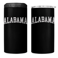 Alabama Fan 4 in 1 Can Cooler Tumbler Vintage Bold Sport State Letters AL Game Day