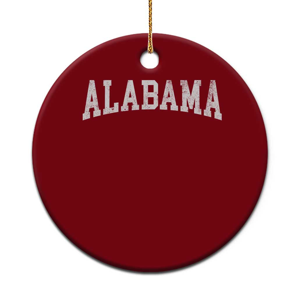 Alabama Fan Ceramic Ornament Vintage Bold Sport State Letters AL Game Day