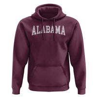 Alabama Fan Hoodie Vintage Bold Sport State Letters AL Game Day