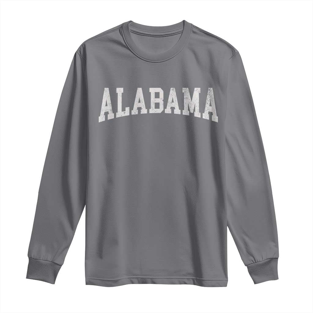 Alabama Fan Long Sleeve Shirt Vintage Bold Sport State Letters AL Game Day