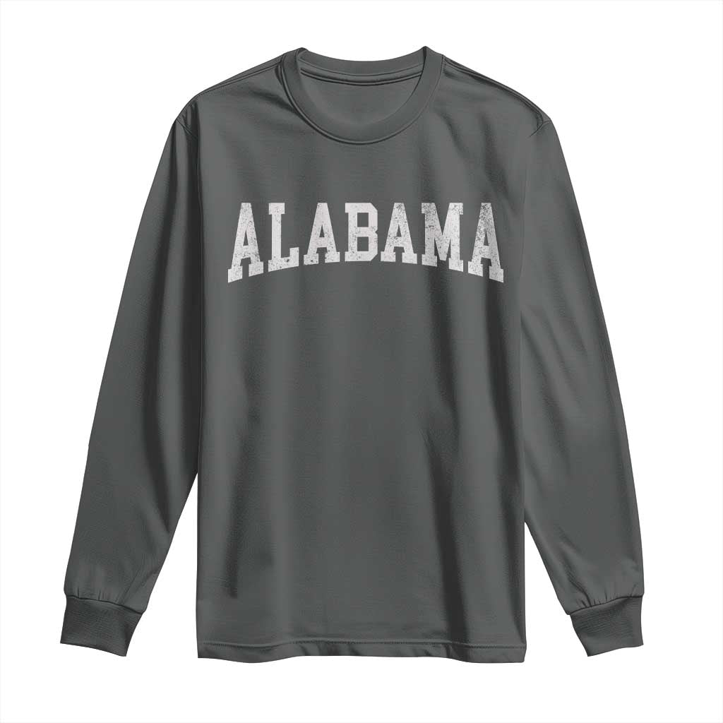 Alabama Fan Long Sleeve Shirt Vintage Bold Sport State Letters AL Game Day