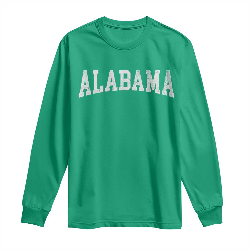 Alabama Fan Long Sleeve Shirt Vintage Bold Sport State Letters AL Game Day