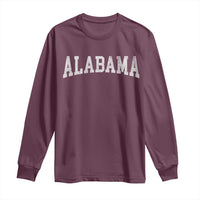 Alabama Fan Long Sleeve Shirt Vintage Bold Sport State Letters AL Game Day