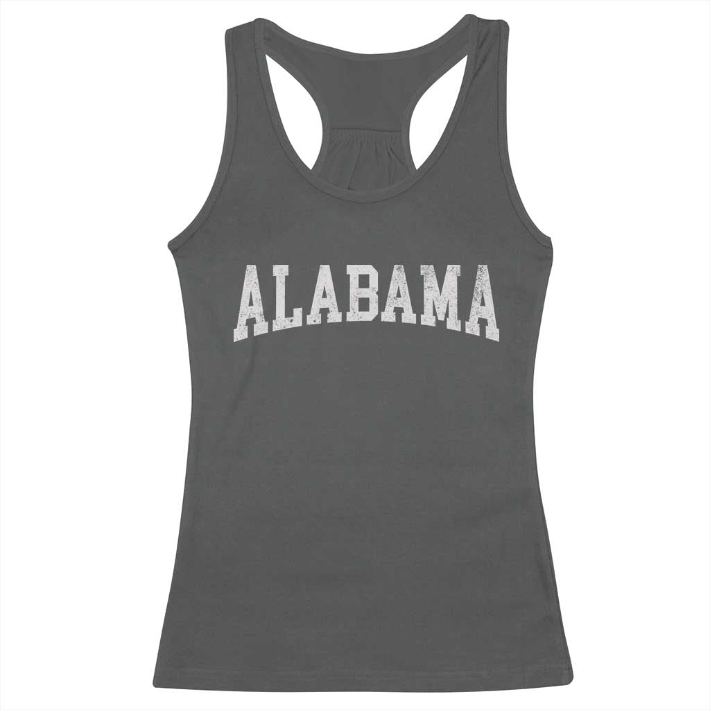 Alabama Fan Racerback Tank Top Vintage Bold Sport State Letters AL Game Day