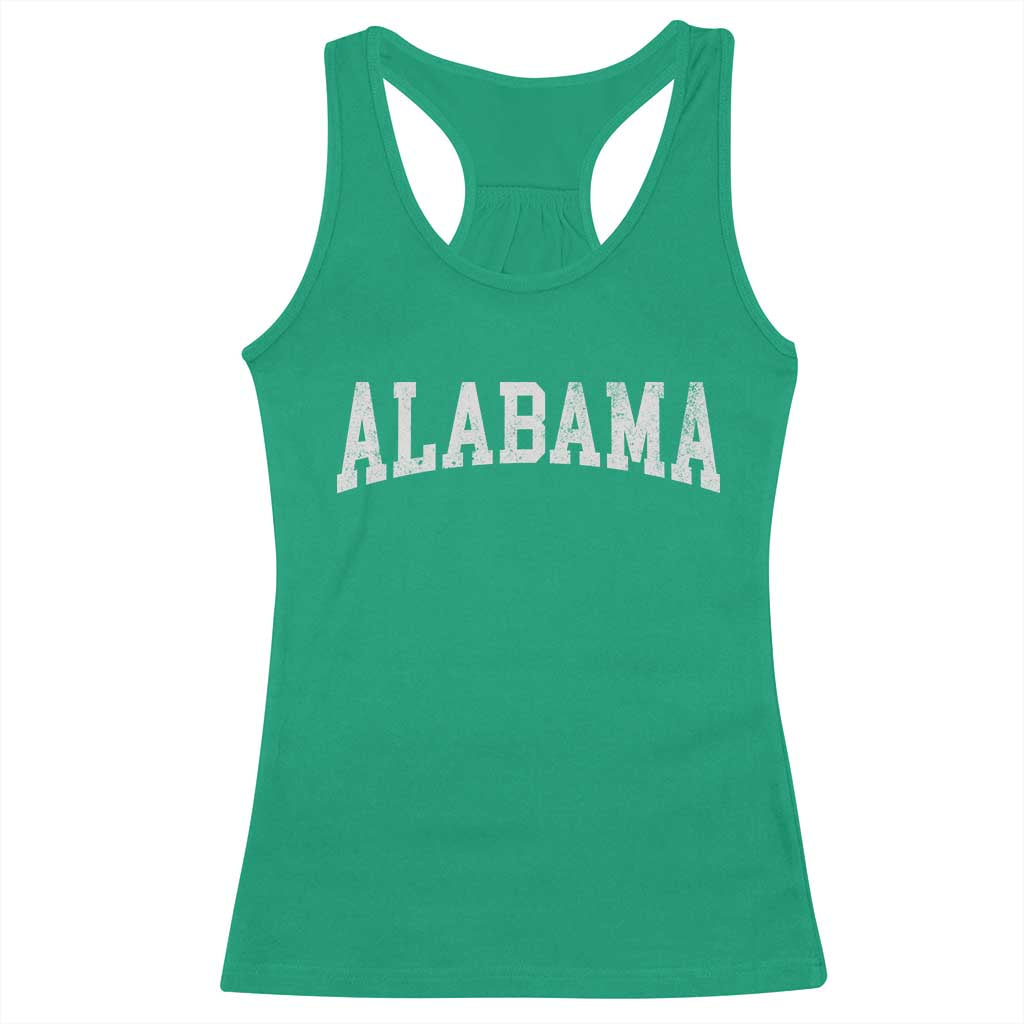 Alabama Fan Racerback Tank Top Vintage Bold Sport State Letters AL Game Day