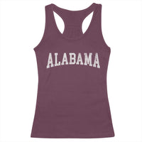 Alabama Fan Racerback Tank Top Vintage Bold Sport State Letters AL Game Day