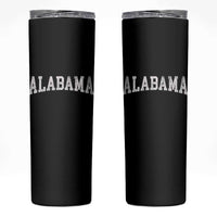 Alabama Fan Skinny Tumbler Vintage Bold Sport State Letters AL Game Day