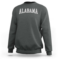 Alabama Fan Sweatshirt Vintage Bold Sport State Letters AL Game Day