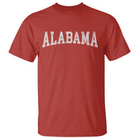 Alabama Fan T Shirt Vintage Bold Sport State Letters AL Game Day