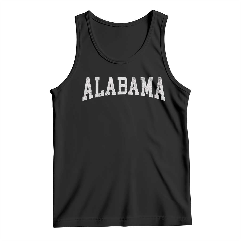Alabama Fan Tank Top Vintage Bold Sport State Letters AL Game Day