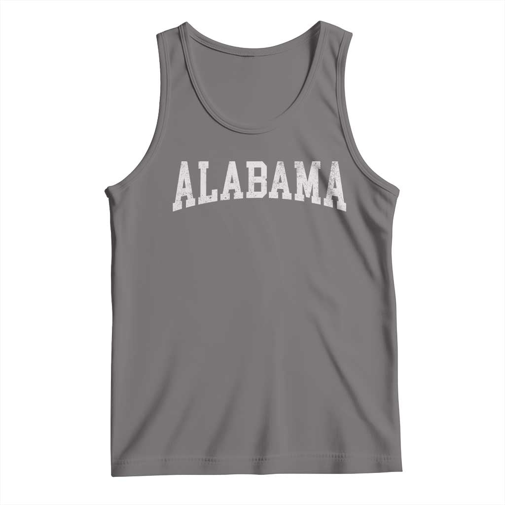 Alabama Fan Tank Top Vintage Bold Sport State Letters AL Game Day