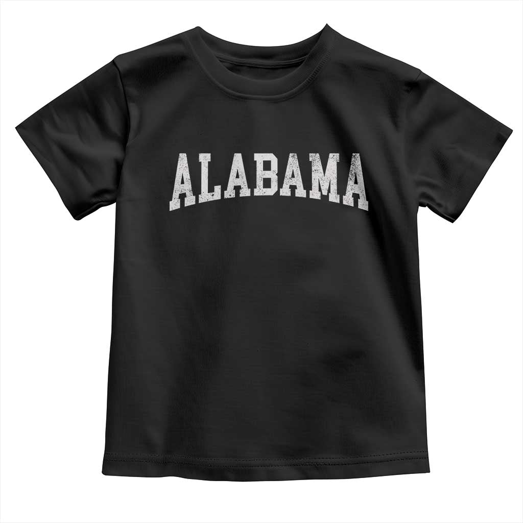 Alabama Fan Toddler T Shirt Vintage Bold Sport State Letters AL Game Day