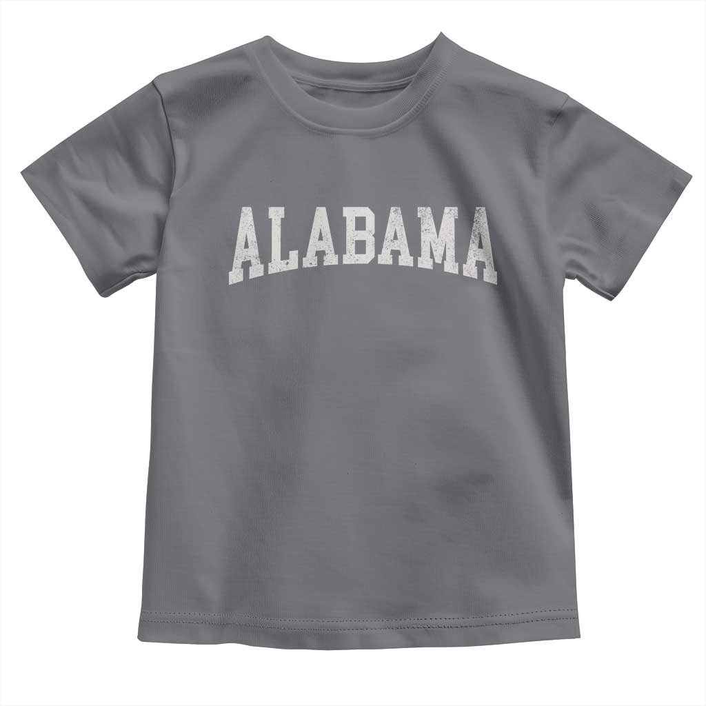 Alabama Fan Toddler T Shirt Vintage Bold Sport State Letters AL Game Day