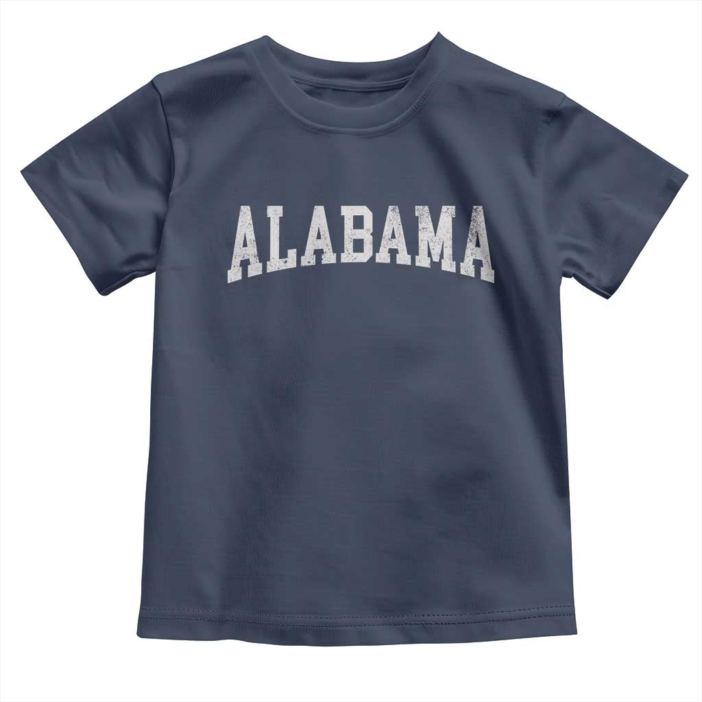 Alabama Fan Toddler T Shirt Vintage Bold Sport State Letters AL Game Day
