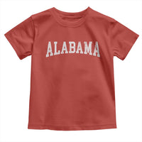 Alabama Fan Toddler T Shirt Vintage Bold Sport State Letters AL Game Day