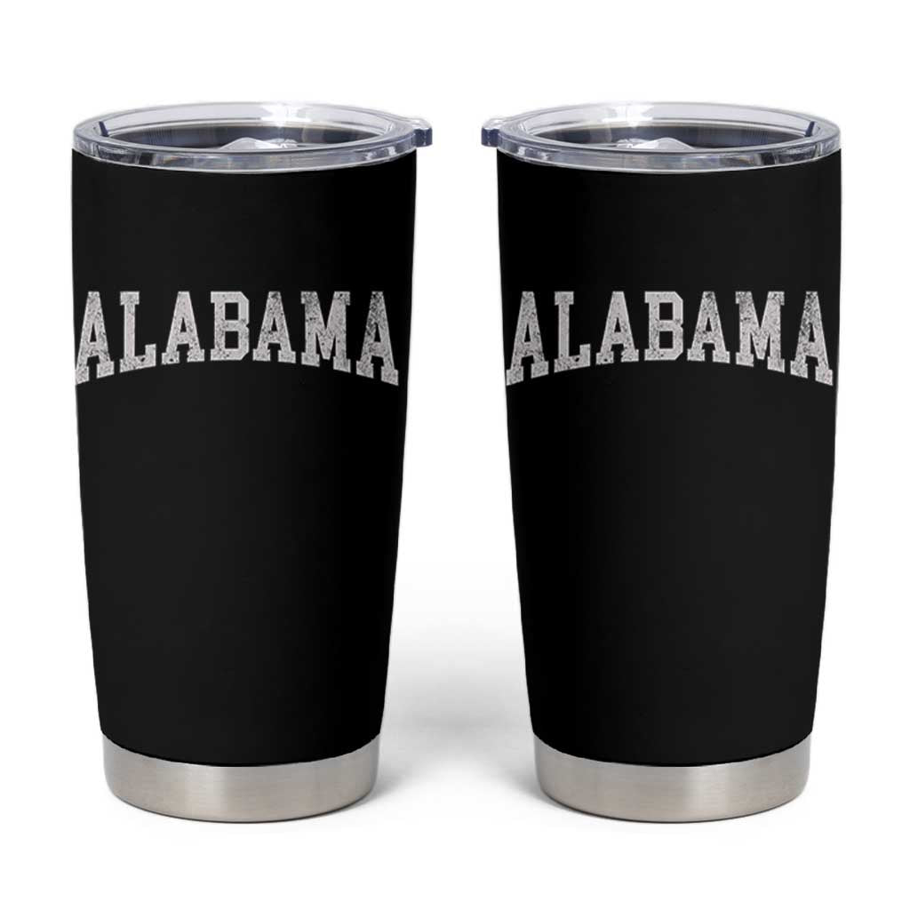 Alabama Fan Tumbler Cup Vintage Bold Sport State Letters AL Game Day