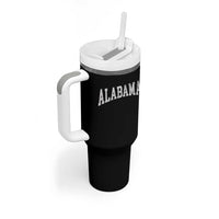 Alabama Fan Tumbler With Handle Vintage Bold Sport State Letters AL Game Day