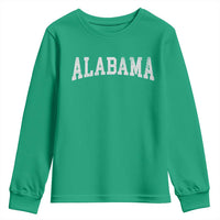 Alabama Fan Youth Sweatshirt Vintage Bold Sport State Letters AL Game Day
