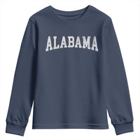 Alabama Fan Youth Sweatshirt Vintage Bold Sport State Letters AL Game Day